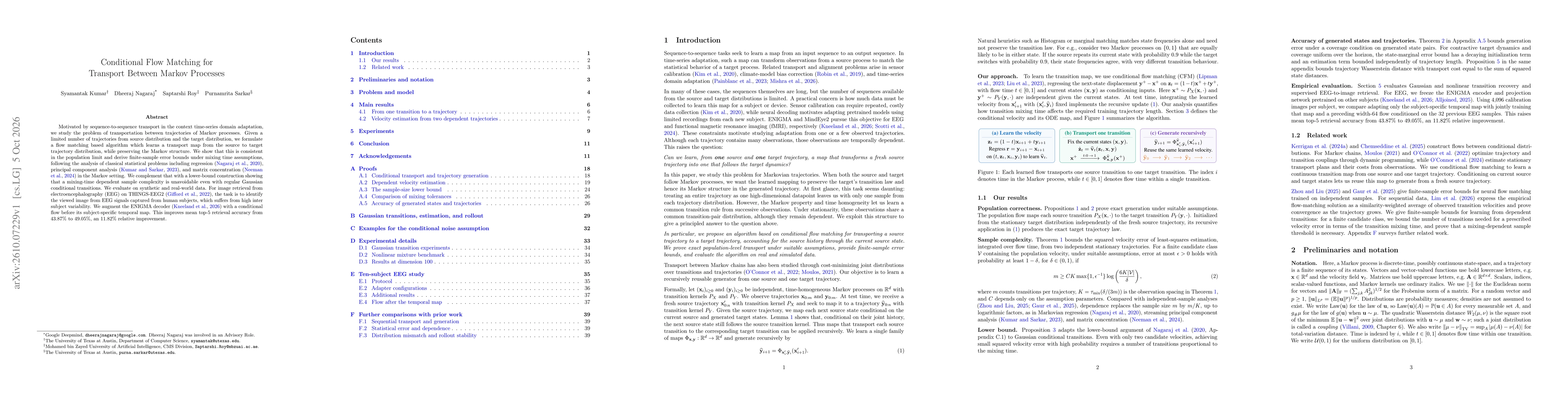 Thumbnail for Conditional Flow Matching for Transport Between Markov Processes