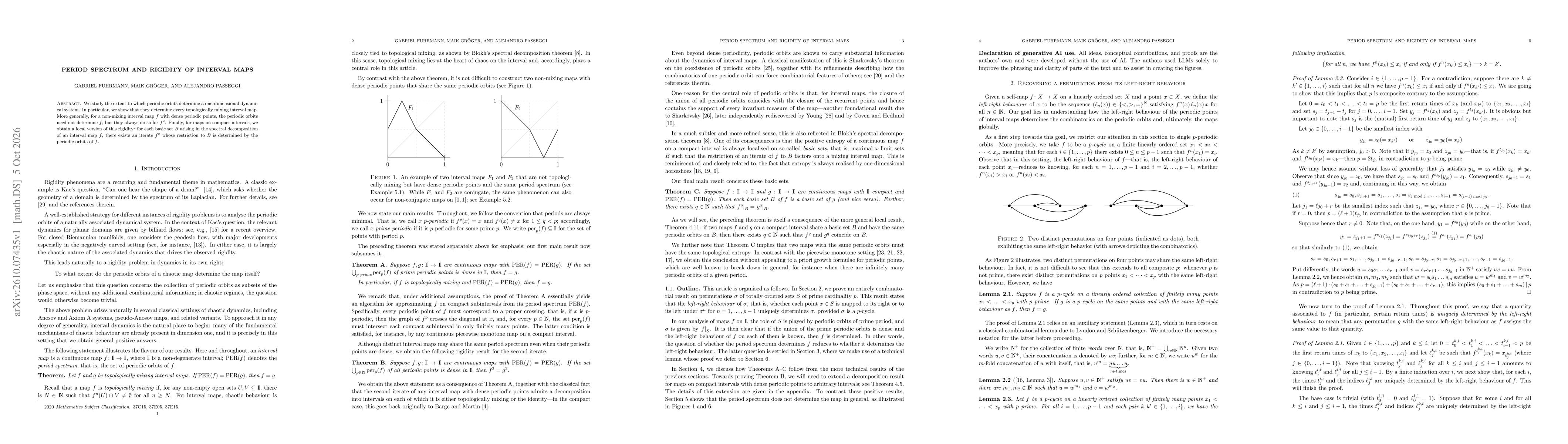 Thumbnail for Period spectrum and rigidity of interval maps