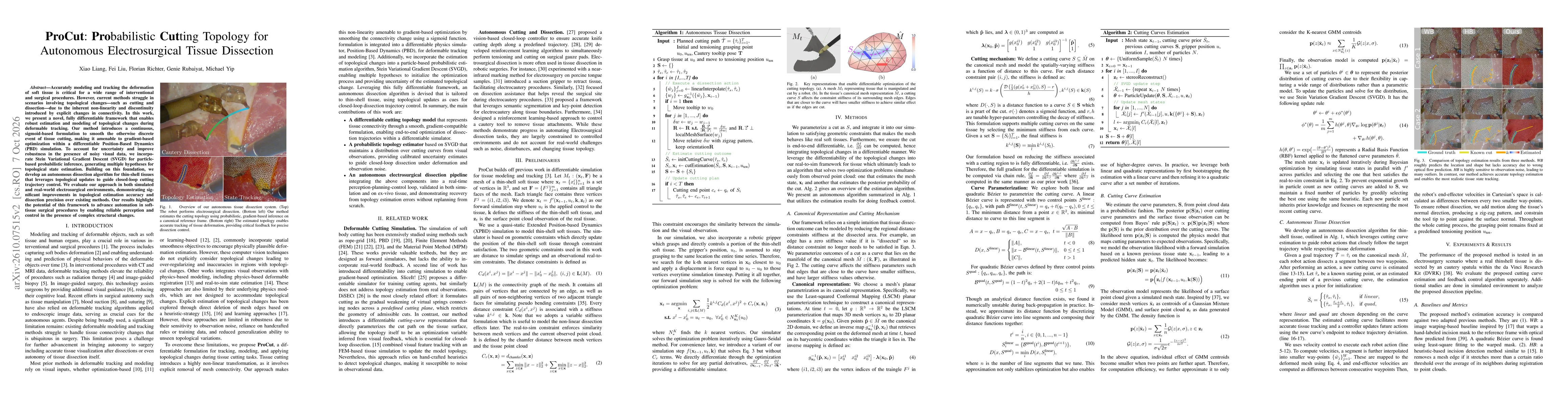 Thumbnail for ProCut: Probabilistic Cutting Topology for Autonomous Electrosurgical Tissue Dissection