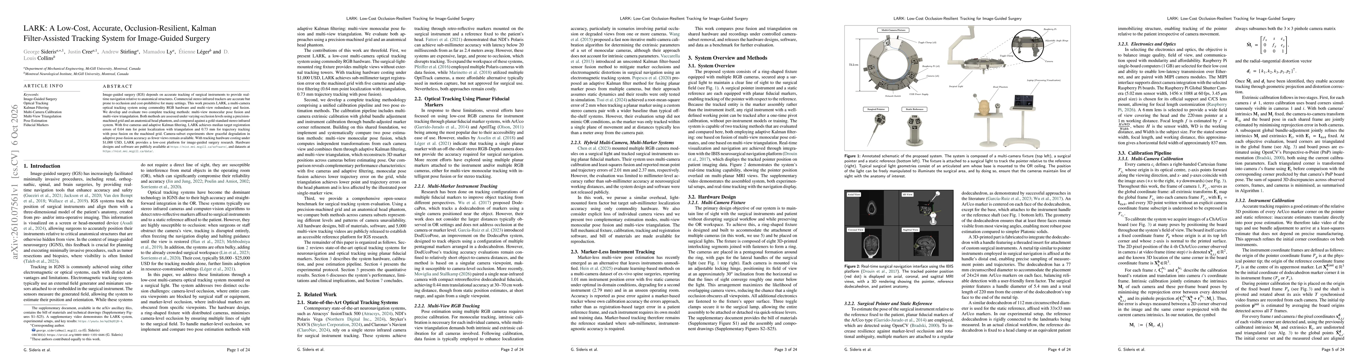 Thumbnail for LARK: A Low-Cost, Accurate, Occlusion-Resilient, Kalman Filter-Assisted Tracking System for Image-Guided Surgery