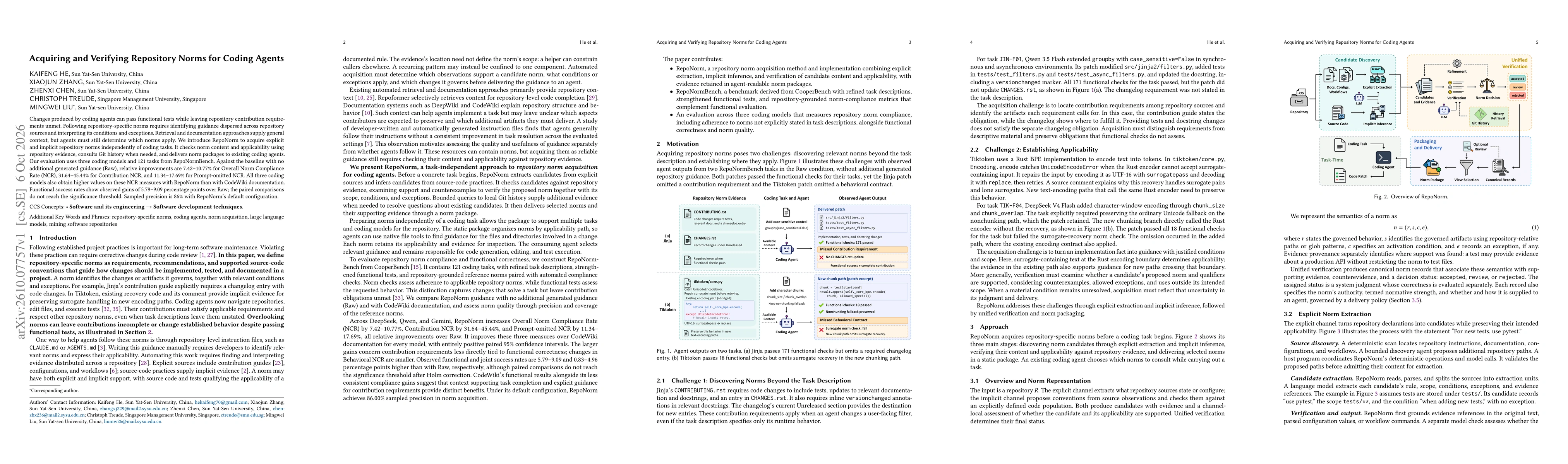 Thumbnail for Acquiring and Verifying Repository Norms for Coding Agents