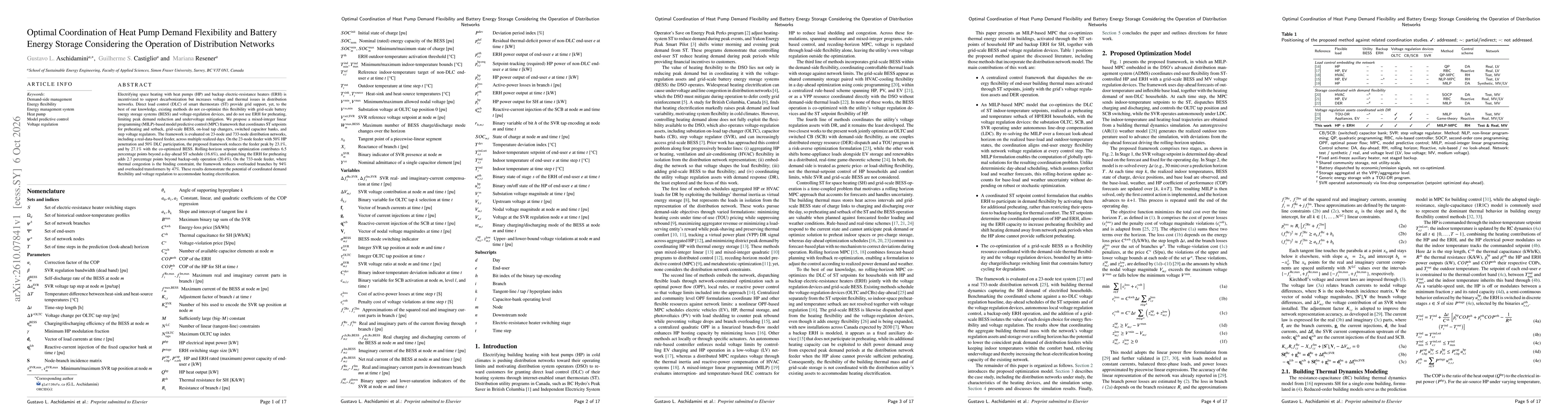 Thumbnail for Optimal Coordination of Heat Pump Demand Flexibility and Battery Energy Storage Considering the Operation of Distribution Networks