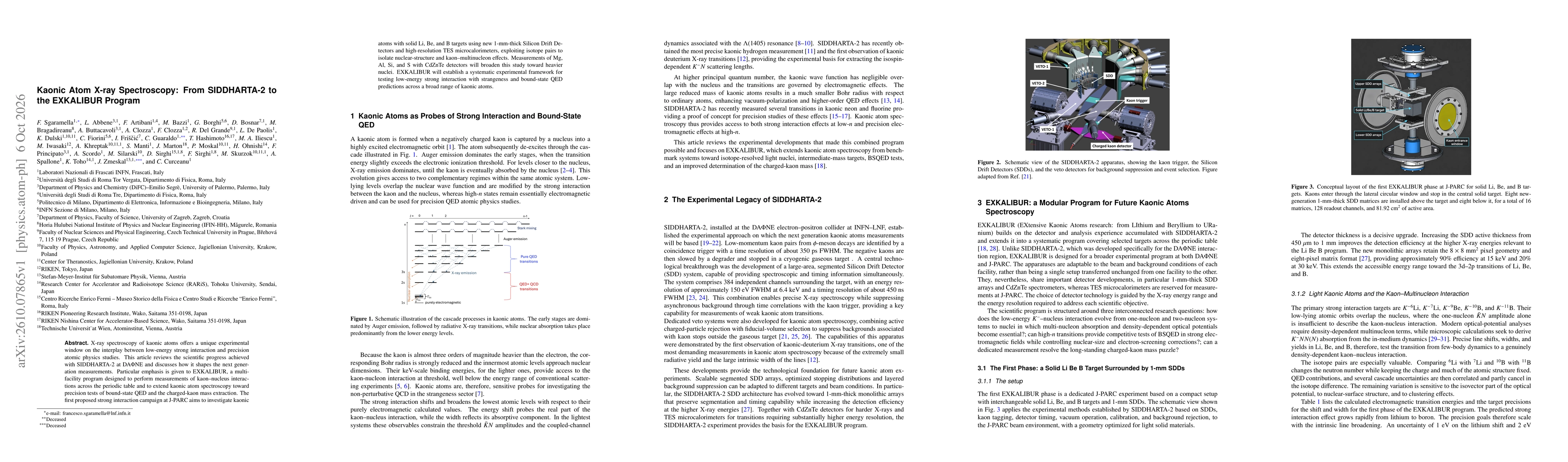 Thumbnail for Kaonic Atom X-ray Spectroscopy: From SIDDHARTA-2 to the EXKALIBUR Program