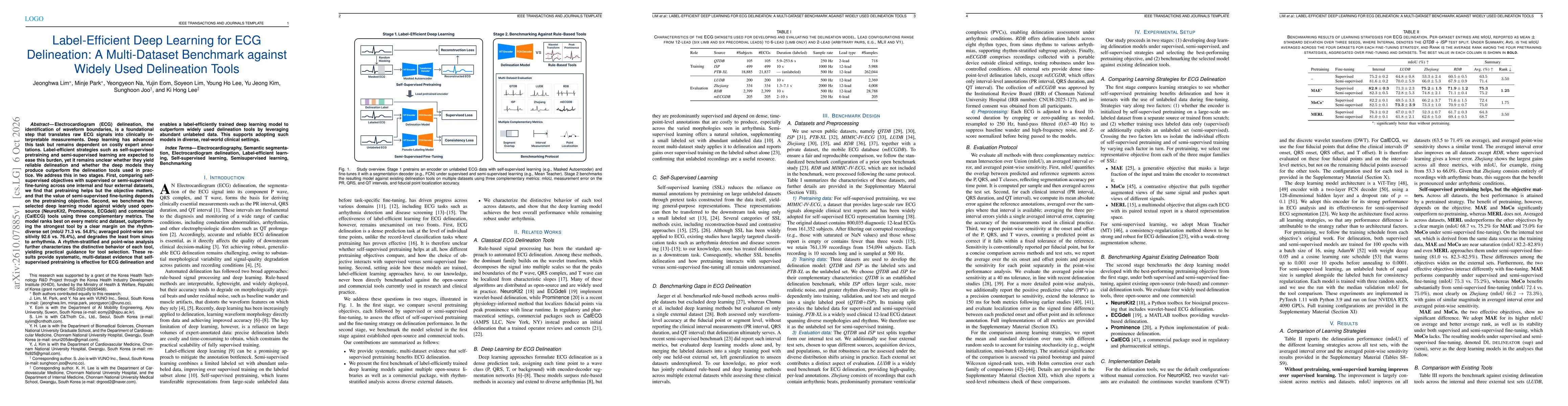 Thumbnail for Label-Efficient Deep Learning for ECG Delineation: A Multi-Dataset Benchmark against Widely Used Delineation Tools