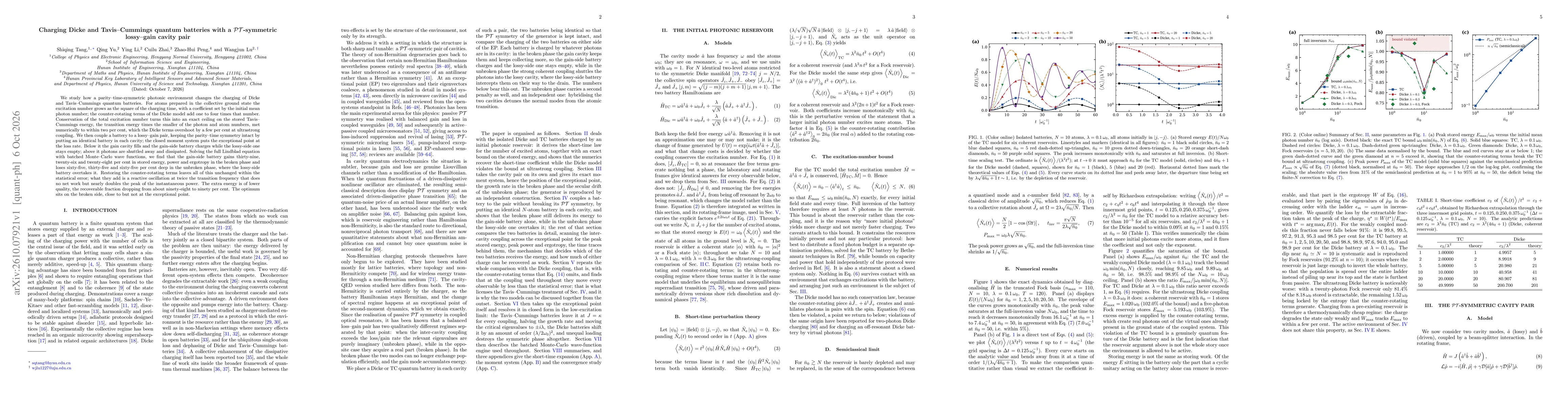 Thumbnail for Charging Dicke and Tavis--Cummings quantum batteries with a $\mathcal{PT}$-symmetric lossy--gain cavity pair