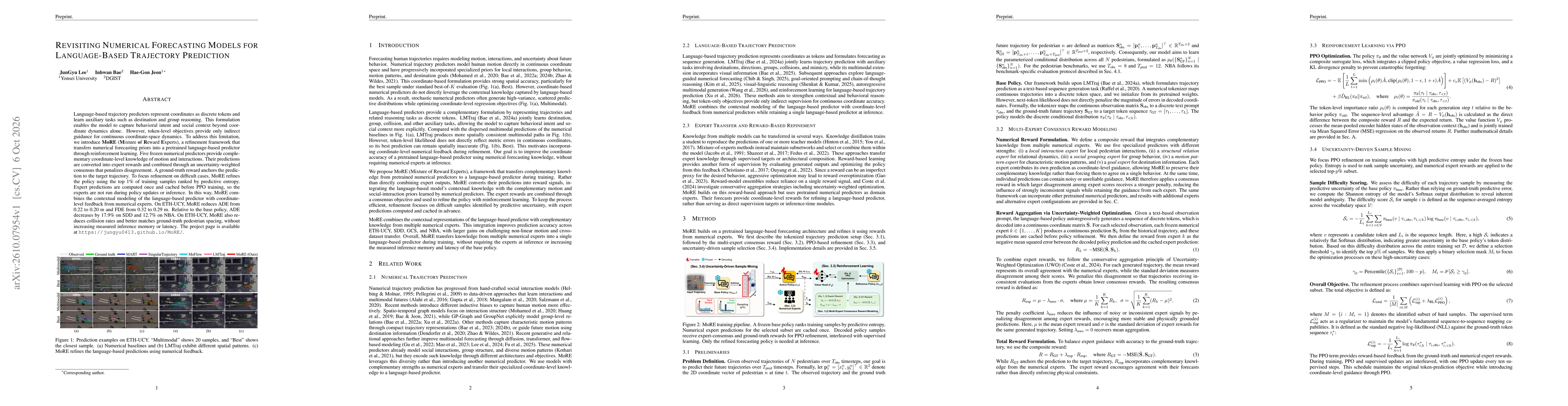 Thumbnail for Revisiting Numerical Forecasting Models for Language-Based Trajectory Prediction
