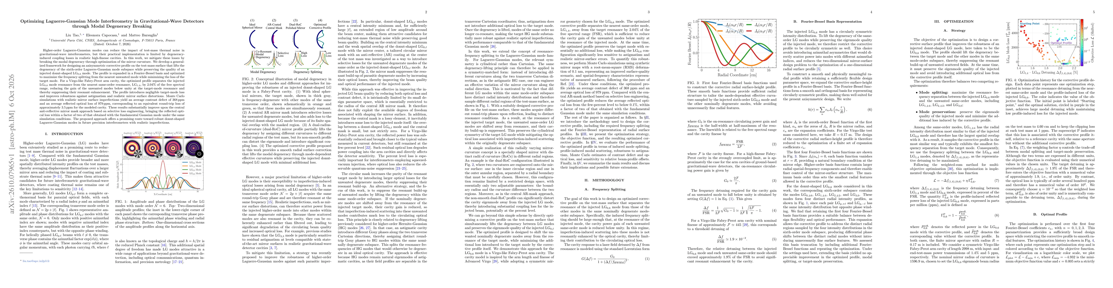 Thumbnail for Optimizing Laguerre-Gaussian Mode Interferometry in Gravitational-Wave Detectors through Modal Degeneracy Breaking