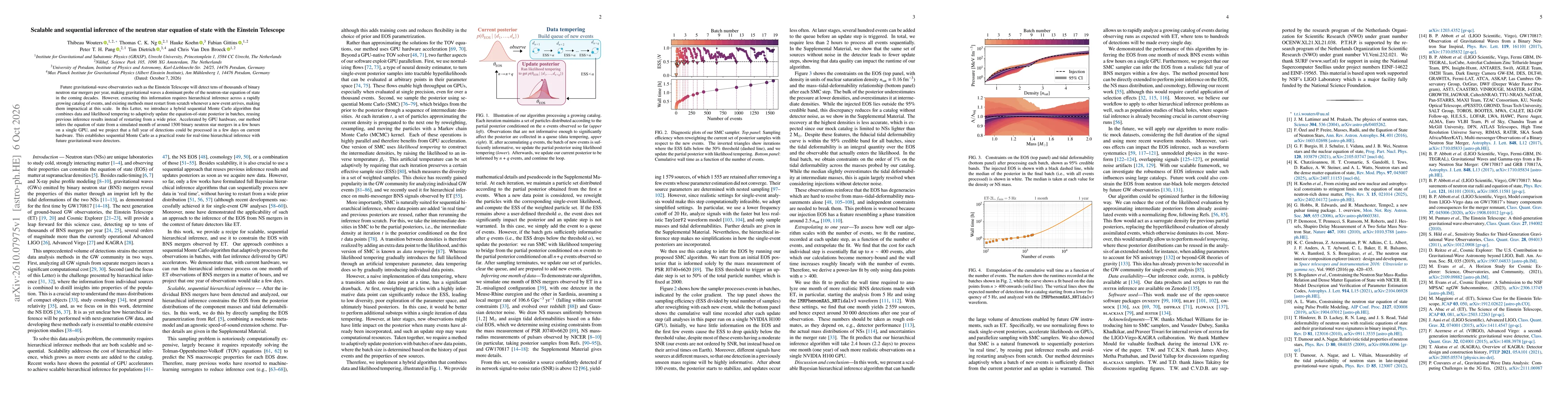 Thumbnail for Scalable and sequential inference of the neutron star equation of state with the Einstein Telescope