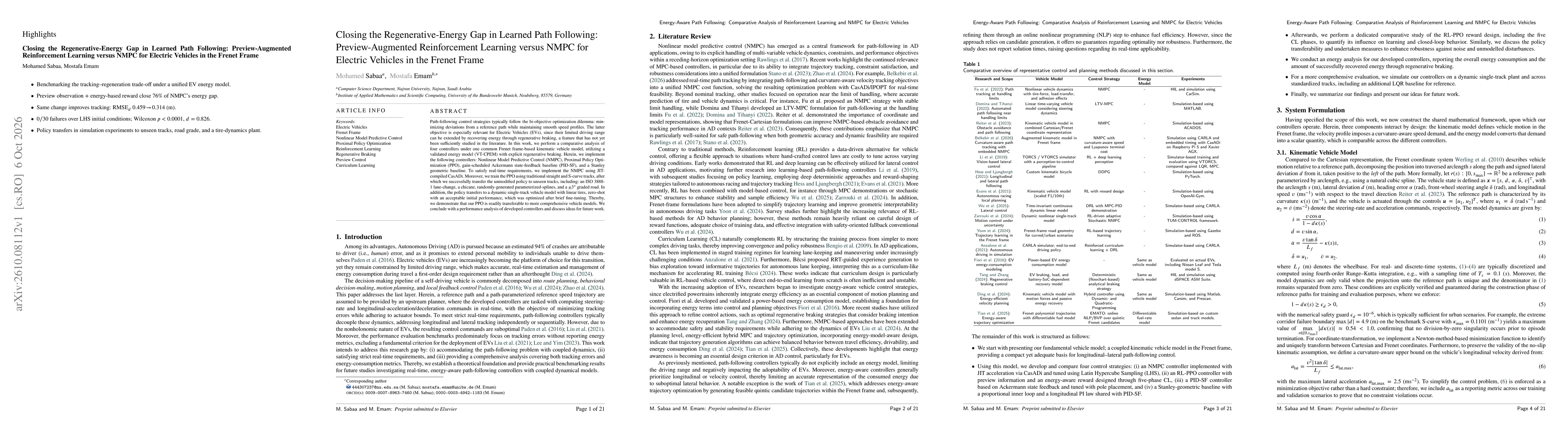 Thumbnail for Energy-Aware Path Following: Comparative Analysis of Reinforcement Learning and NMPC for Electric Vehicles