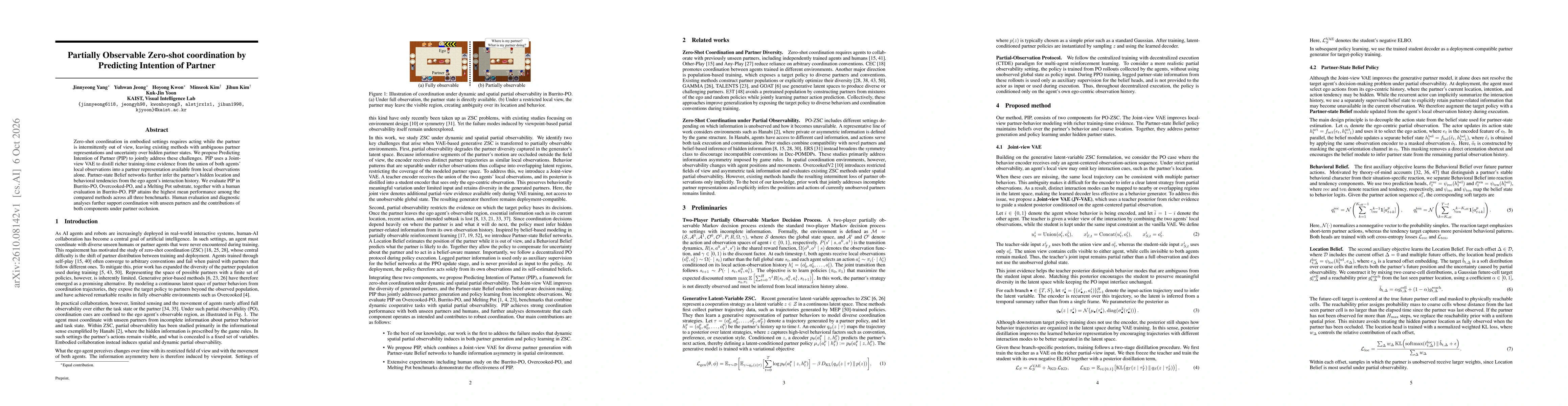 Thumbnail for Partially Observable Zero-shot coordination by Predicting Intention of Partner