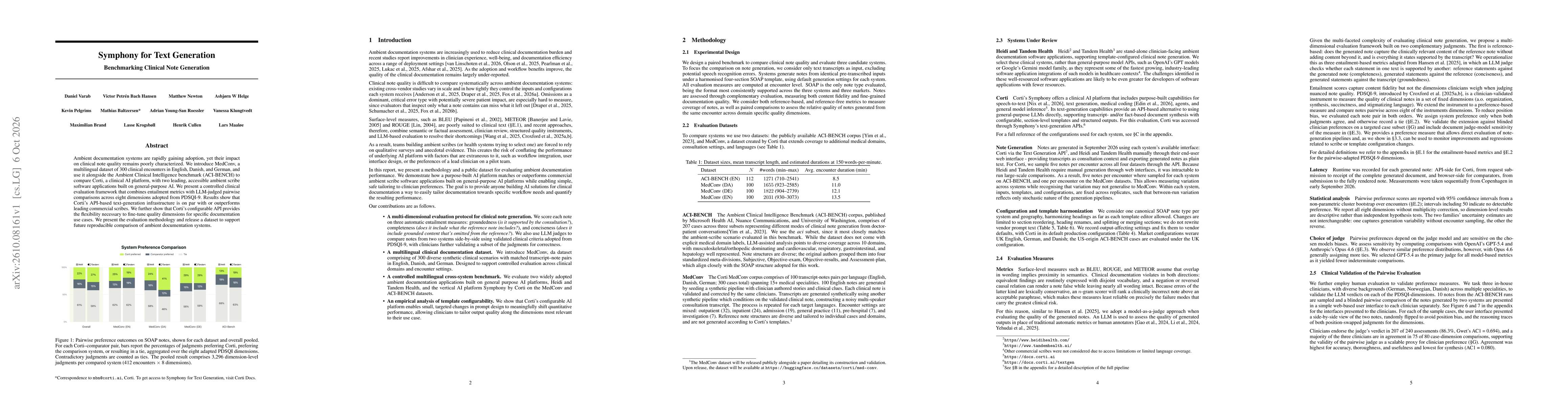 Thumbnail for Symphony for Text Generation: Benchmarking Clinical Note Generation