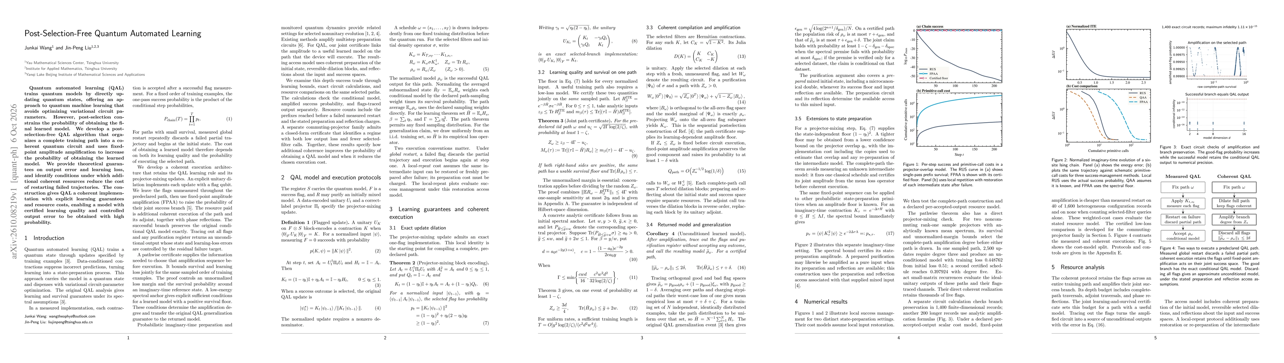 Thumbnail for Post-Selection-Free Quantum Automated Learning