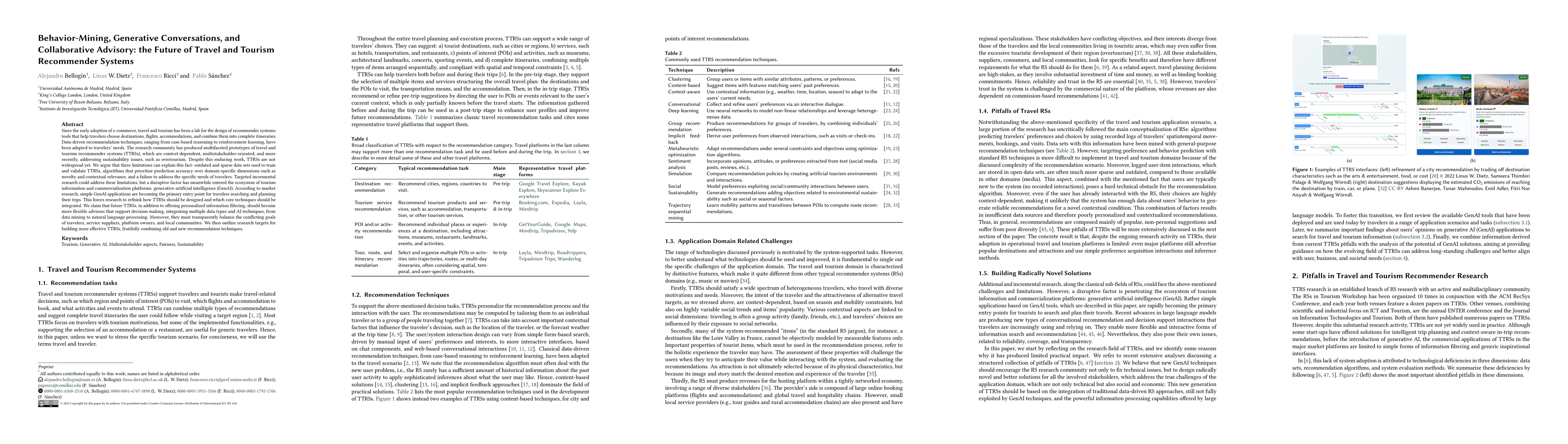 Thumbnail for Behavior-Mining, Generative Conversations, and Collaborative Advisory: the Future of Travel and Tourism Recommender Systems