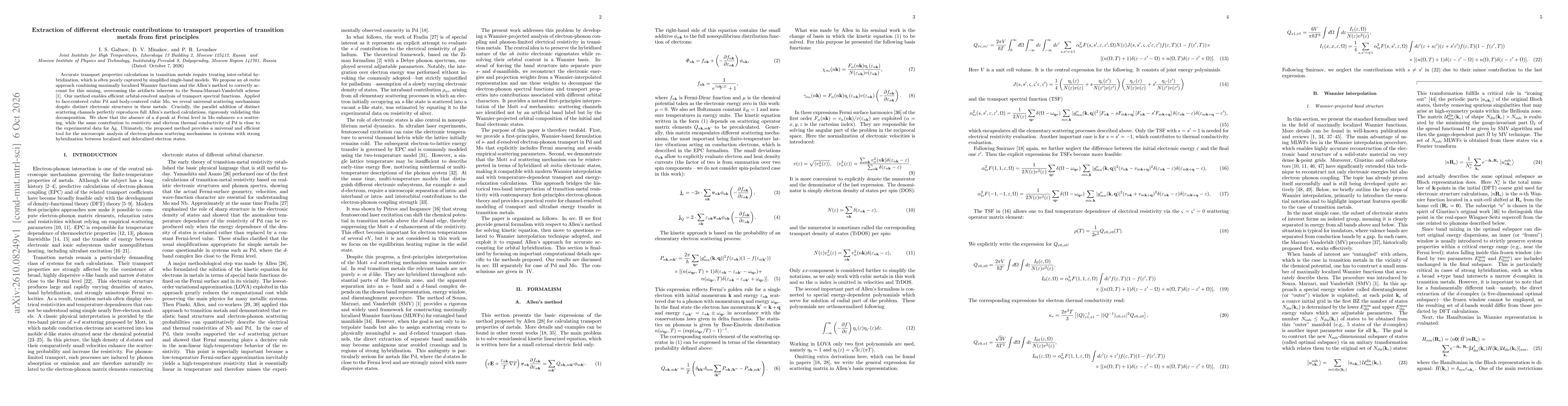 Thumbnail for Extraction of different electronic contributions to transport properties of transition metals from first principles