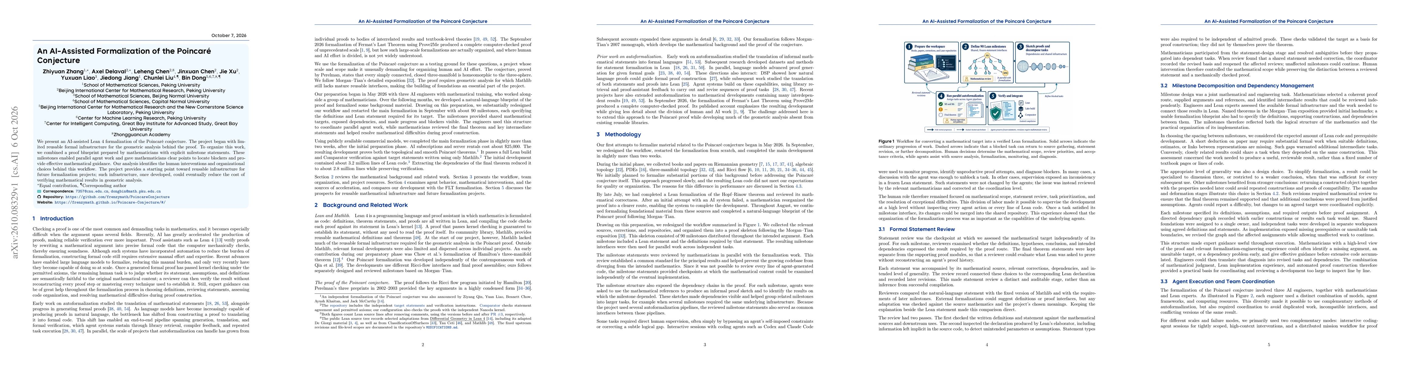 Thumbnail for An AI-Assisted Formalization of the Poincaré Conjecture