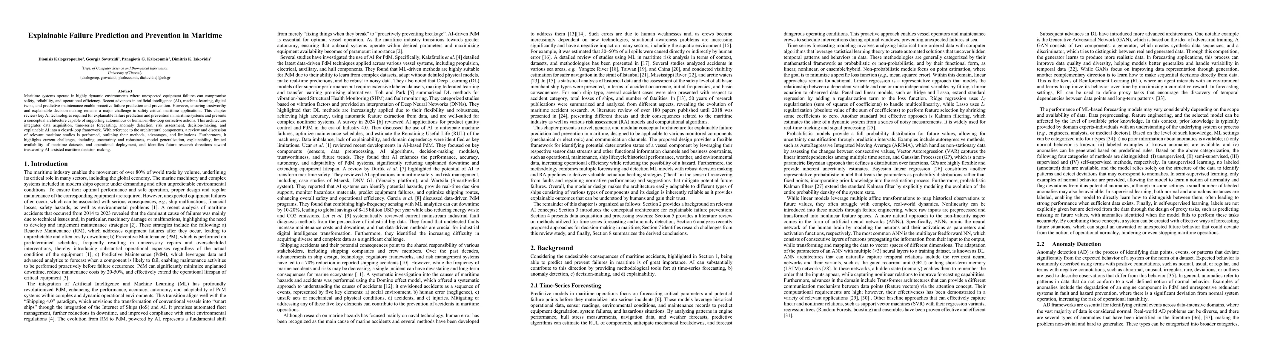 Thumbnail for Explainable Failure Prediction and Prevention in Maritime