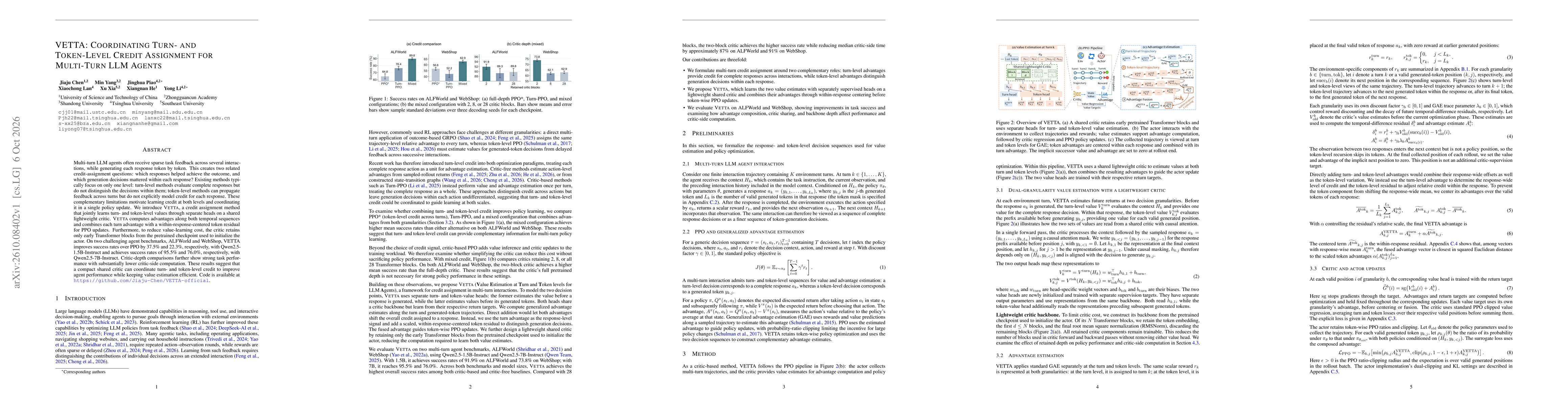 Thumbnail for VETTA: Coordinating Turn- and Token-Level Credit Assignment for Multi-Turn LLM Agents