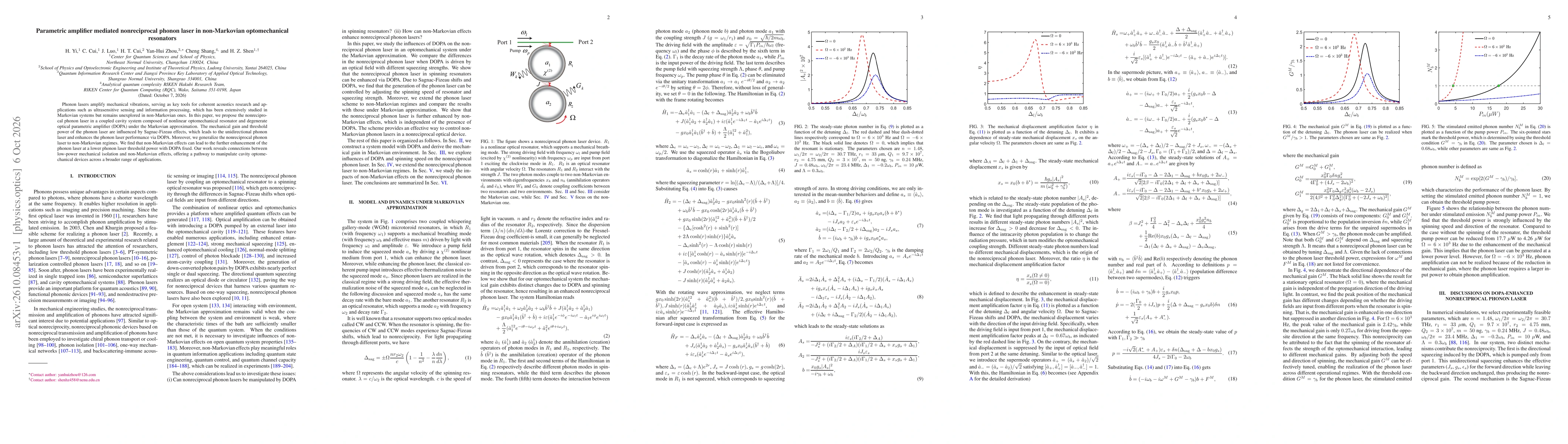 Thumbnail for Parametric amplifier mediated nonreciprocal phonon laser in non-Markovian optomechanical resonators