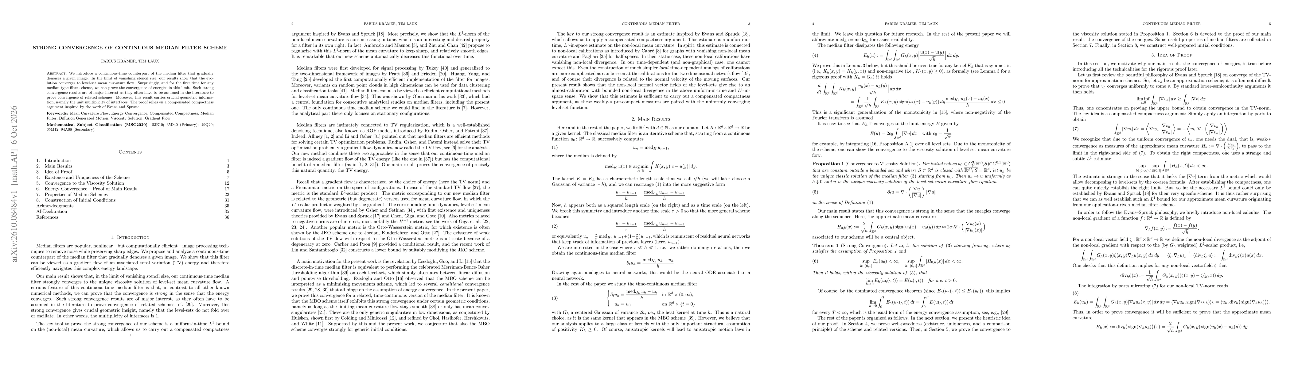 Thumbnail for Strong Convergence of Continuous Median Filter Scheme
