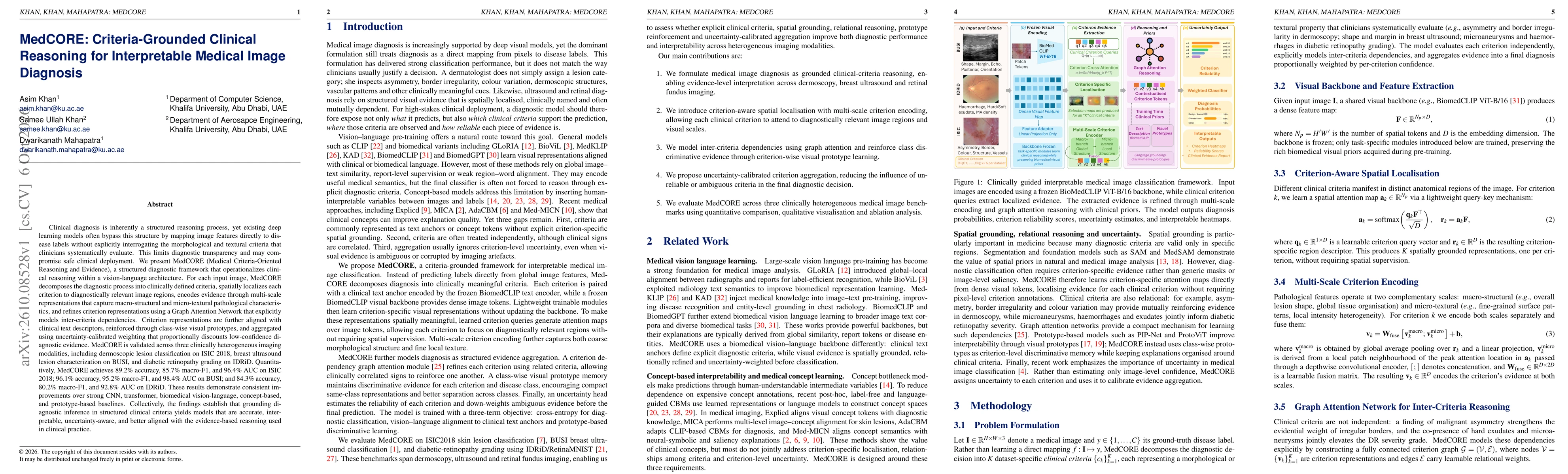 Thumbnail for MedCORE: Criteria-Grounded Clinical Reasoning for Interpretable Medical Image Diagnosis