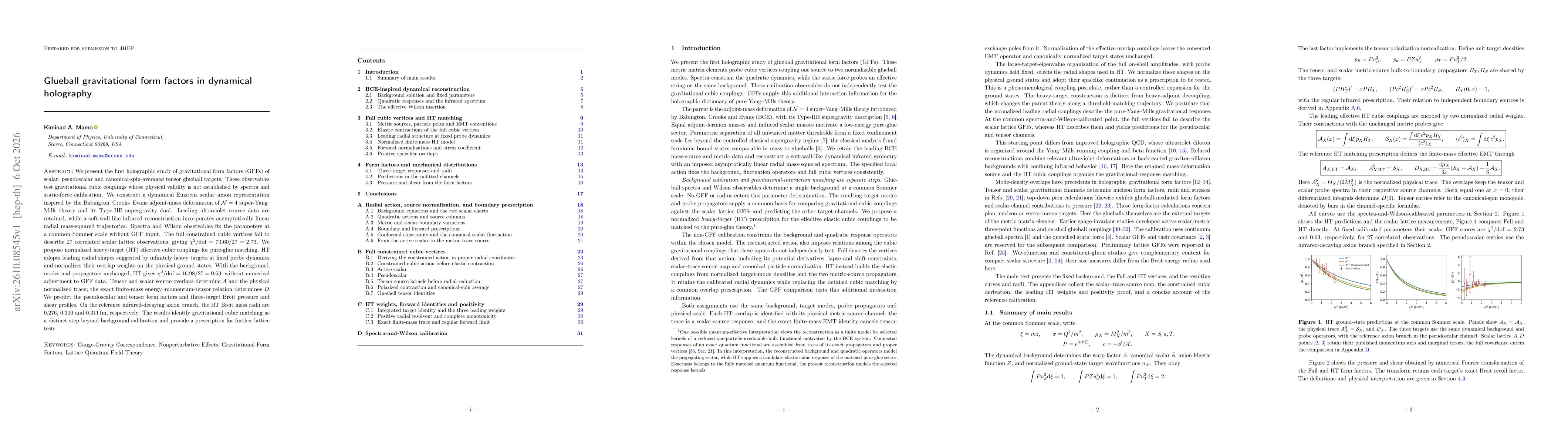 Thumbnail for Glueball gravitational form factors in dynamical holography