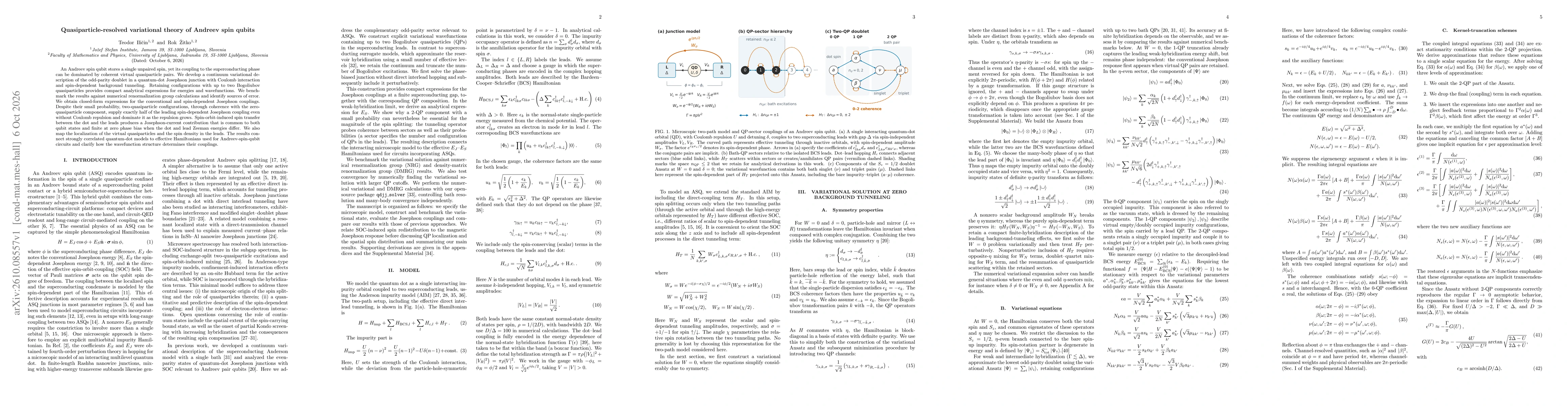 Thumbnail for Quasiparticle-resolved variational theory of Andreev spin qubits