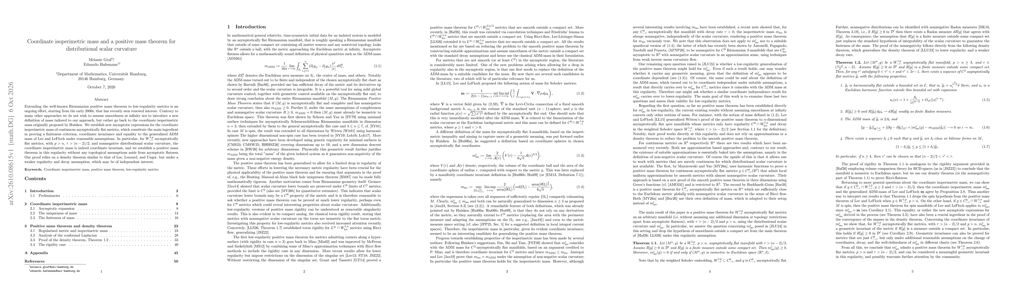 Thumbnail for Coordinate isoperimetric mass and a positive mass theorem for distributional scalar curvature
