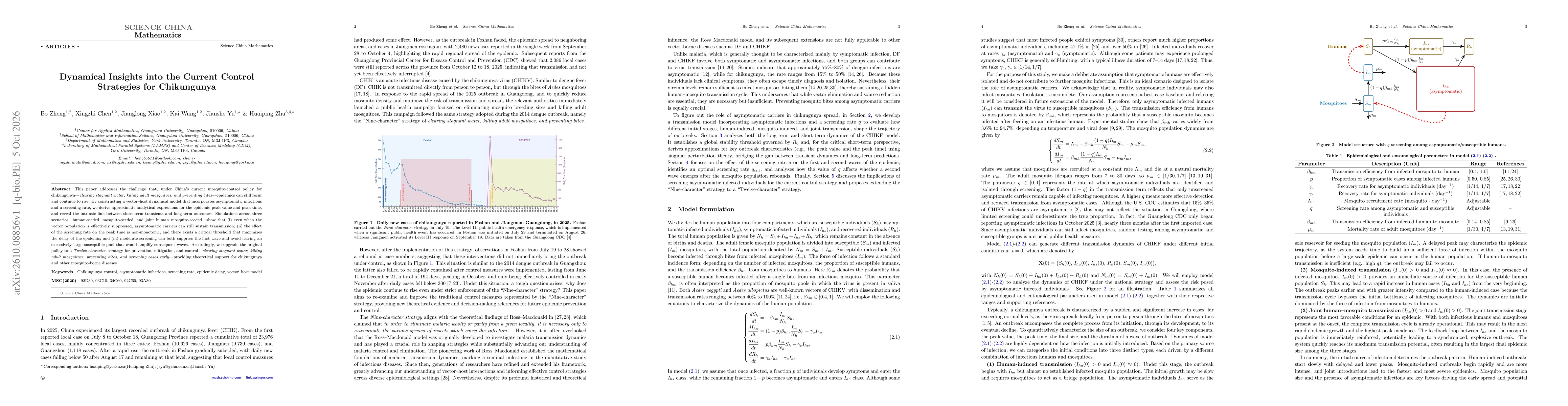 Thumbnail for Dynamical Insights into the Current Control Strategies for Chikungunya