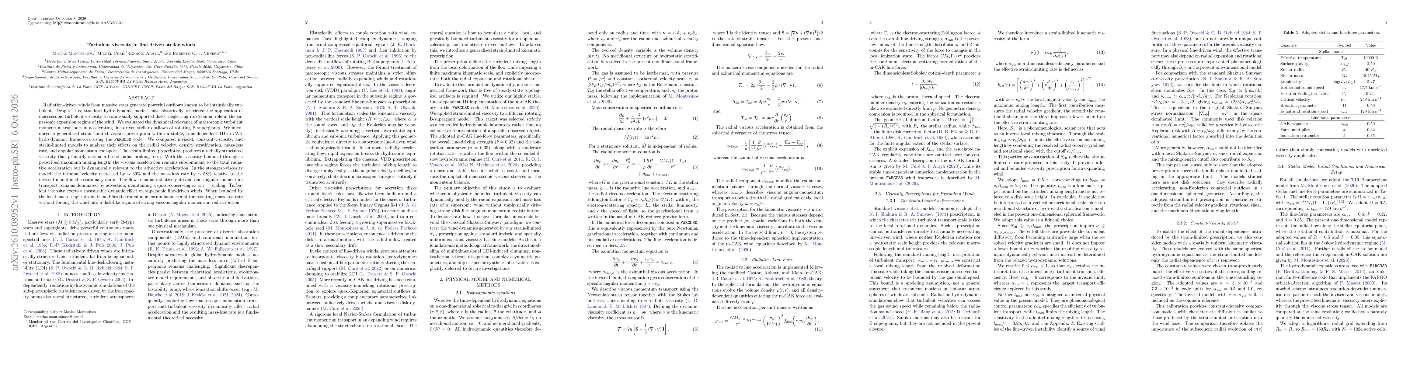 Thumbnail for Turbulent viscosity in line-driven stellar winds