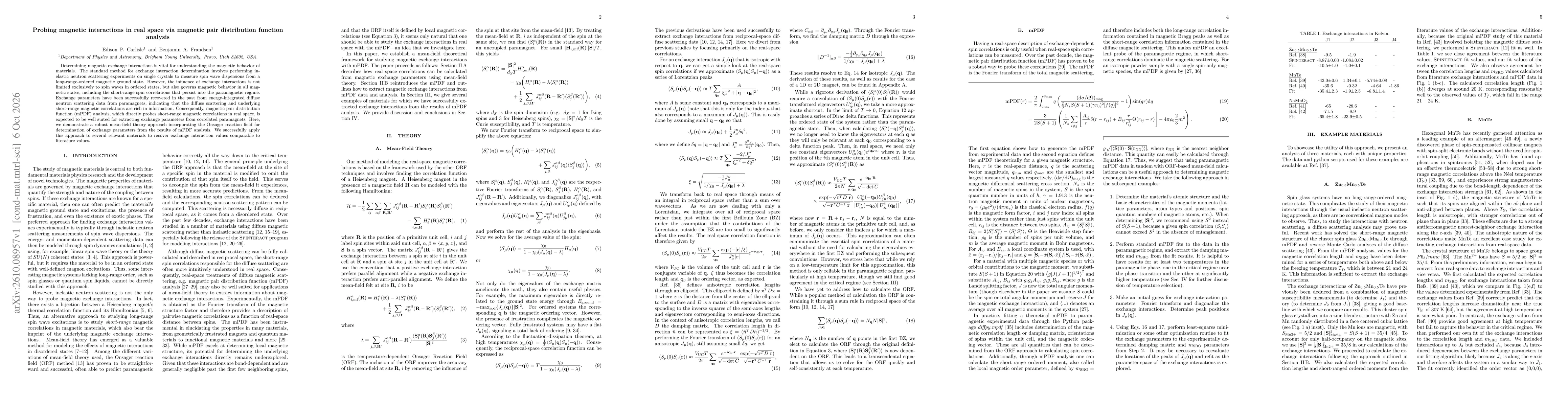 Thumbnail for Probing magnetic interactions in real space via magnetic pair distribution function analysis