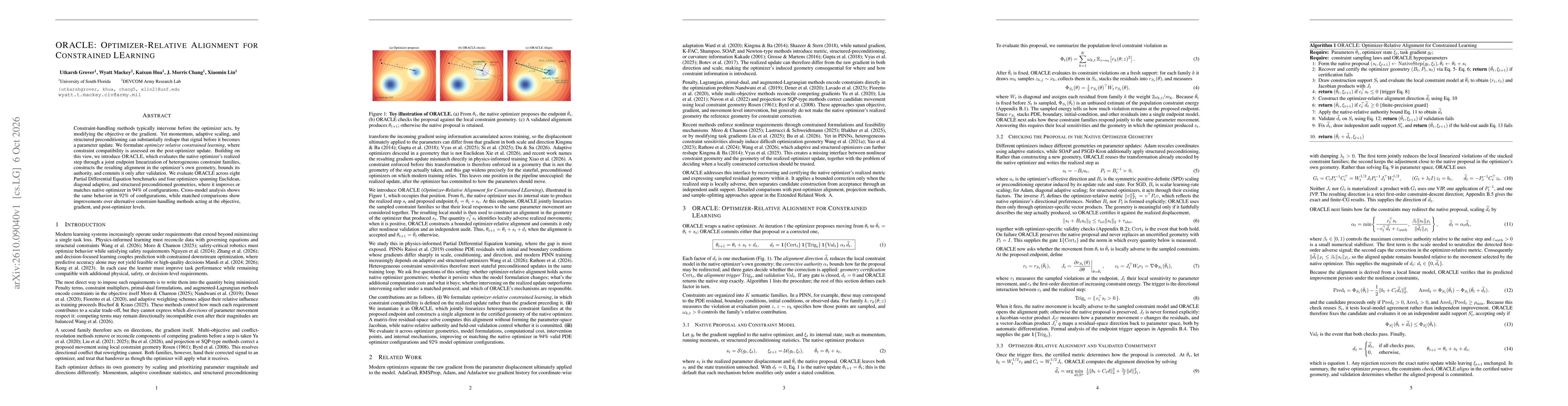 Thumbnail for ORACLE: Optimizer-Relative Alignment for Constrained LEarning