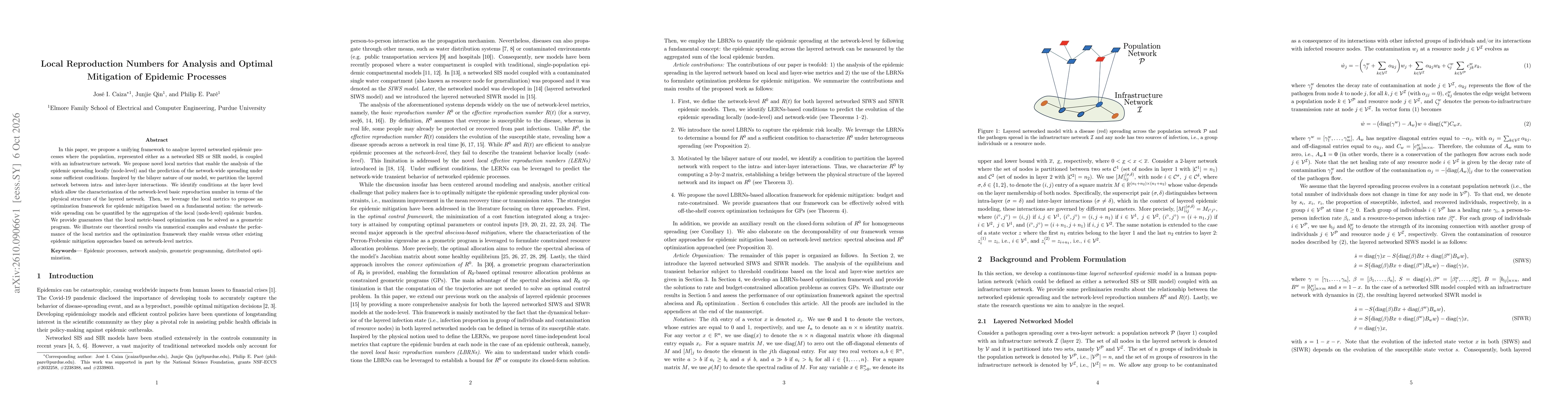 Thumbnail for Local Reproduction Numbers for Analysis and Optimal Mitigation of Epidemic Processes