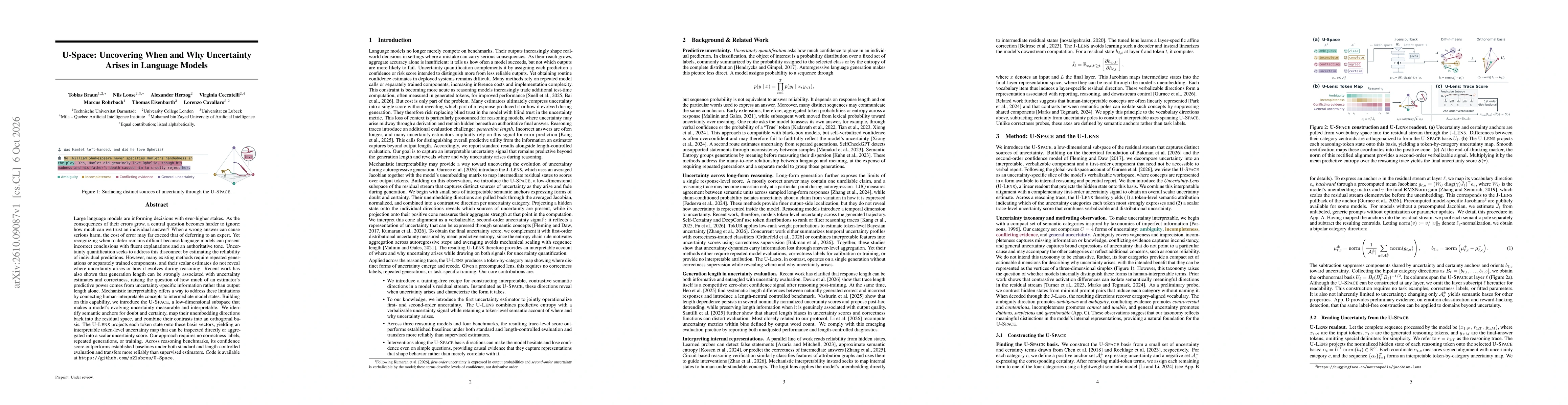 Thumbnail for U-Space: Uncovering When and Why Uncertainty Arises in Language Models