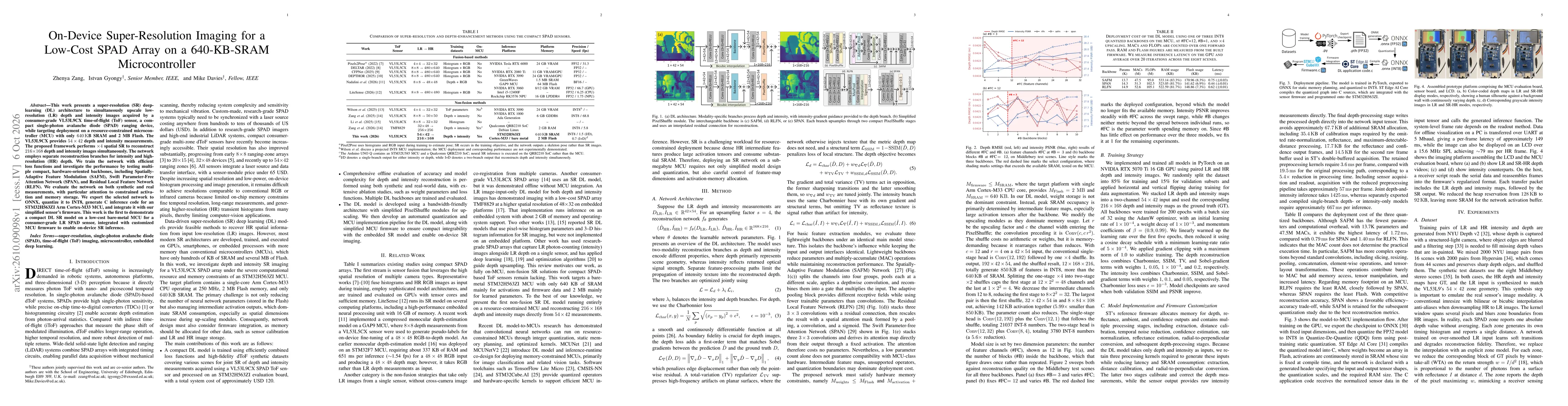 Thumbnail for On-Device Super-Resolution Imaging for a Low-Cost SPAD Array on a 640-KB-SRAM Microcontroller