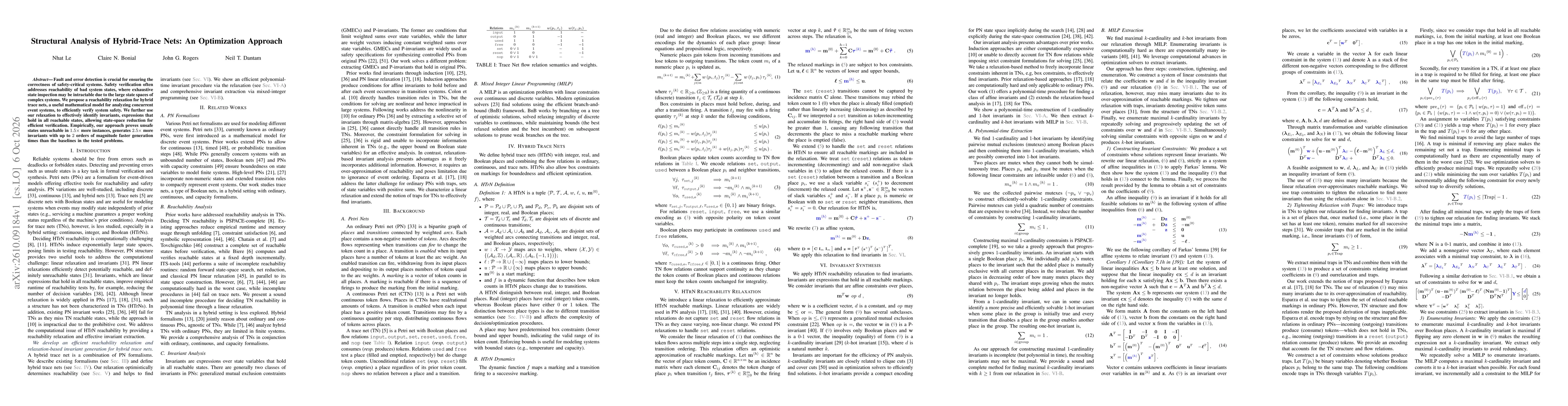 Thumbnail for Structural Analysis of Hybrid-Trace Nets: An Optimization Approach
