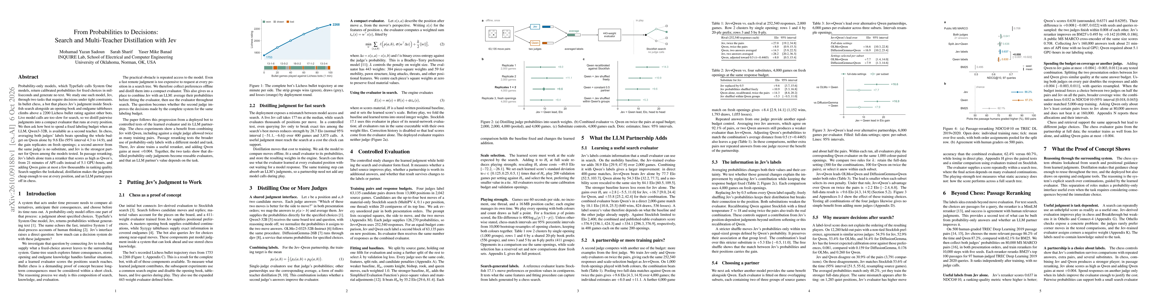 Thumbnail for From Probabilities to Decisions: Search and Multi-Teacher Distillation with Jev