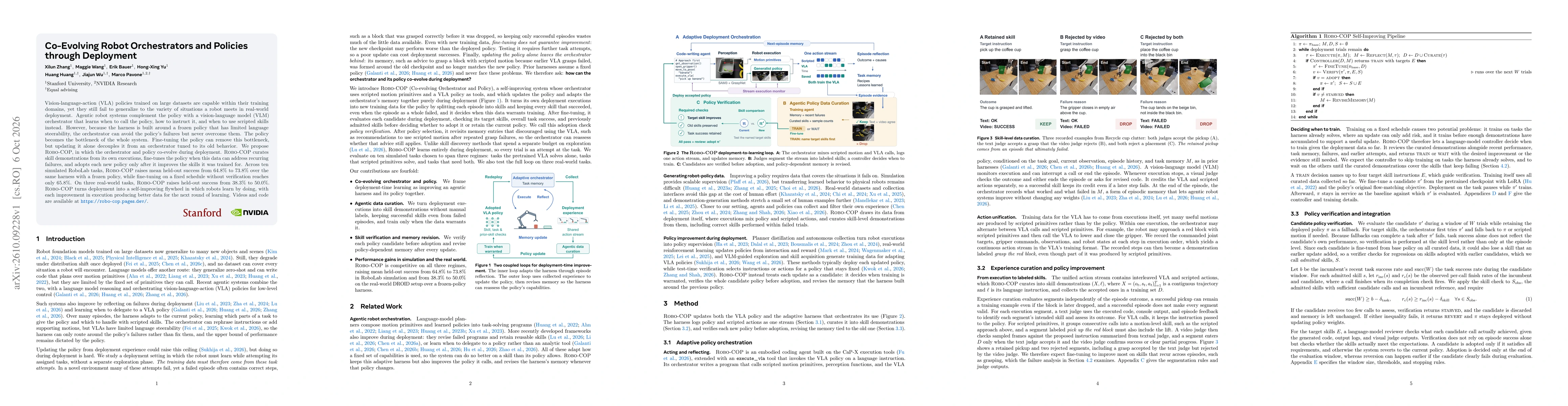 Thumbnail for Co-Evolving Robot Orchestrators and Policies through Deployment