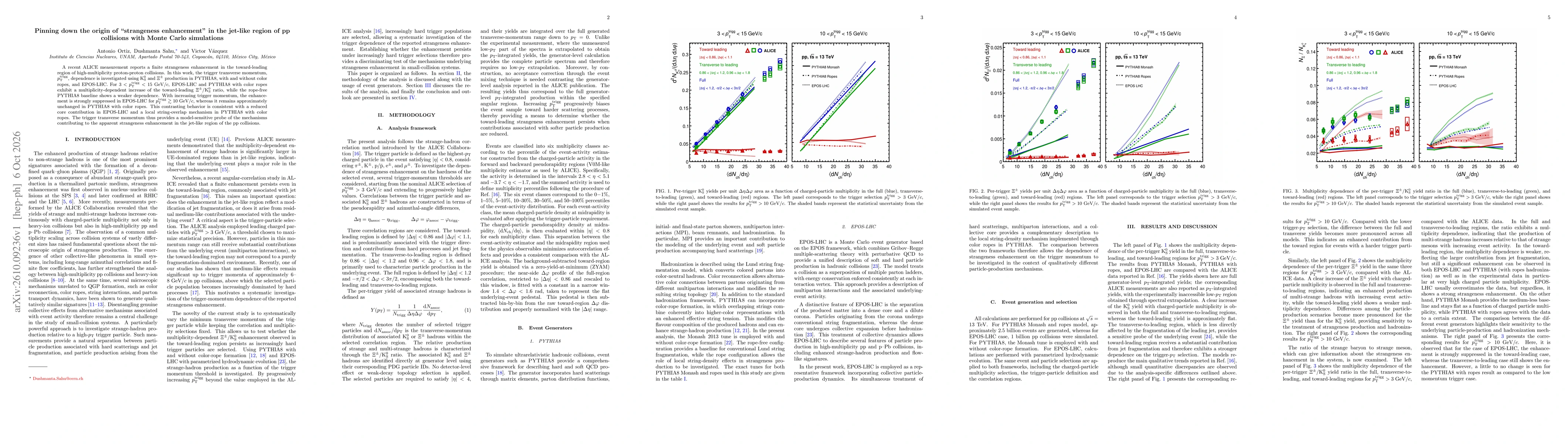 Thumbnail for Pinning down the origin of "strangeness enhancement" in the jet-like region of pp collisions with Monte Carlo simulations