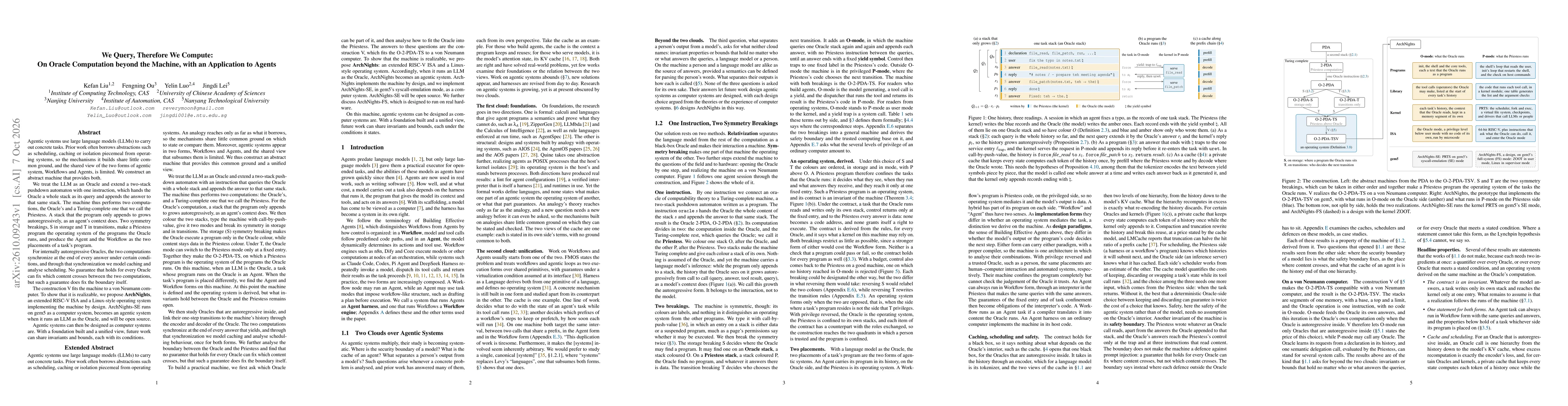 Thumbnail for We Query, Therefore We Compute: On Oracle Computation beyond the Machine, with an Application to Agents