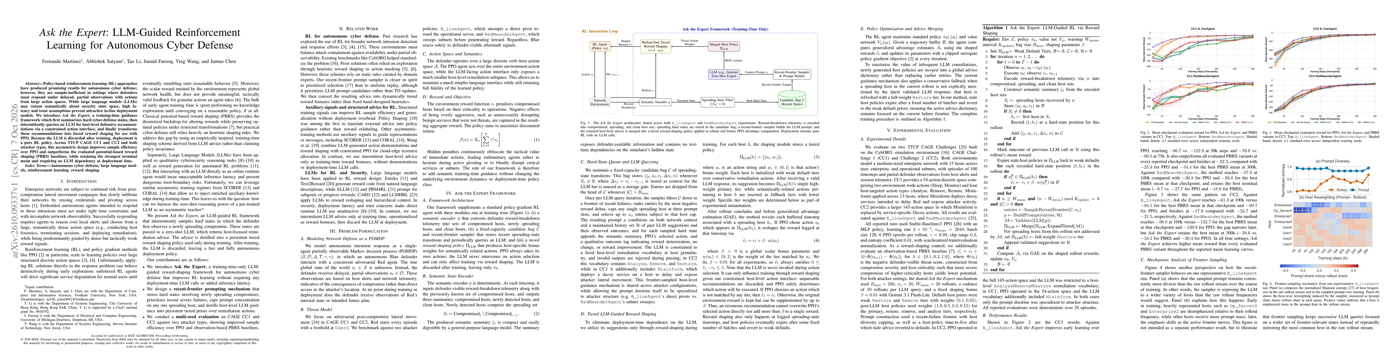 Thumbnail for Ask the Expert: LLM-Guided Reinforcement Learning for Autonomous Cyber Defense
