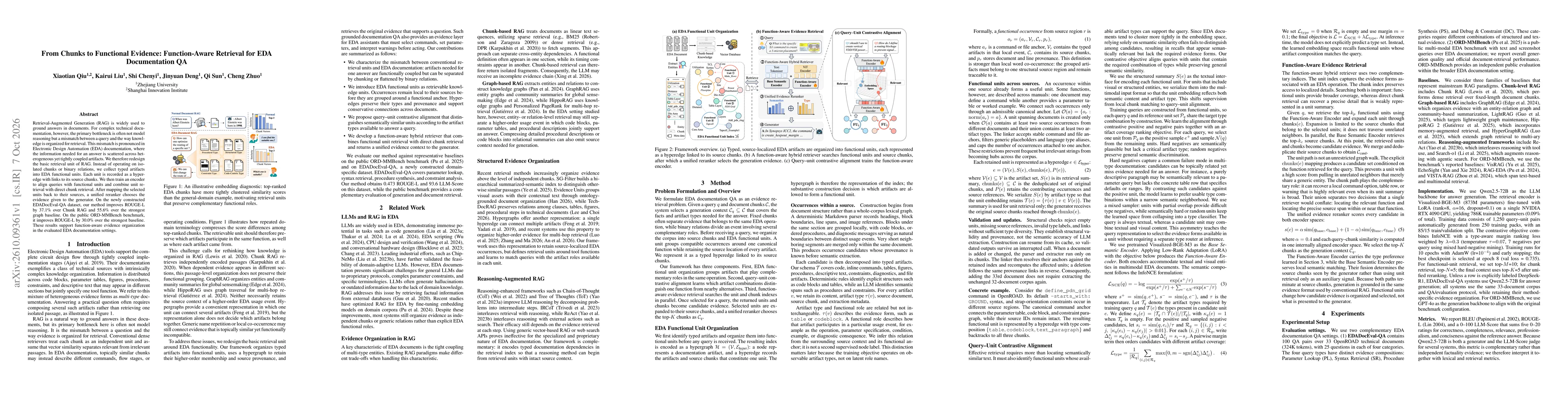 Thumbnail for From Chunks to Functional Evidence: Function-Aware Retrieval for EDA Documentation QA