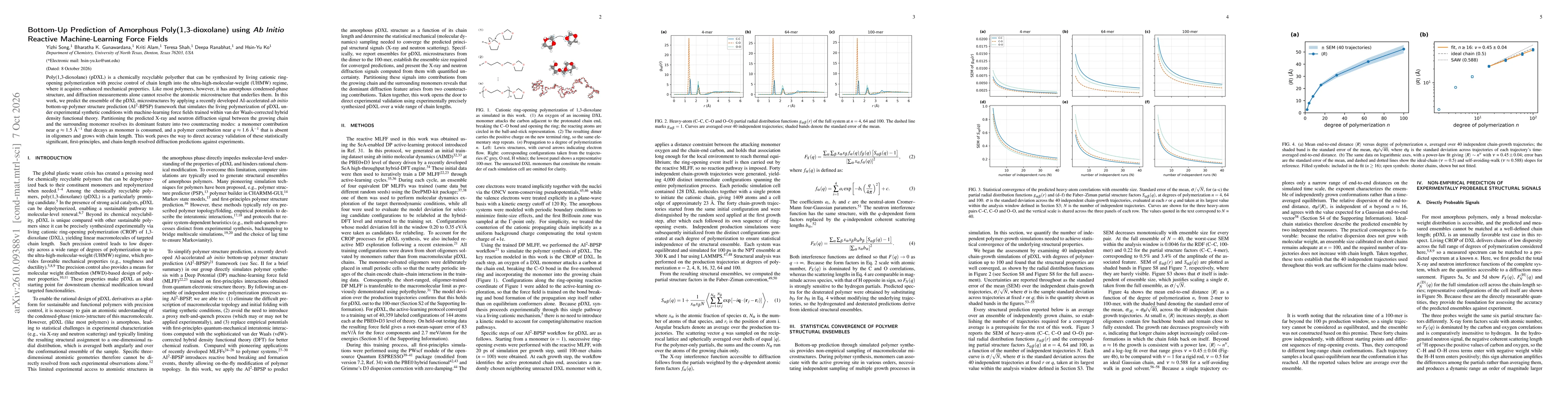 Thumbnail for Bottom-Up Prediction of Amorphous Poly(1,3-dioxolane) using Ab Initio Reactive Machine-Learning Force Fields