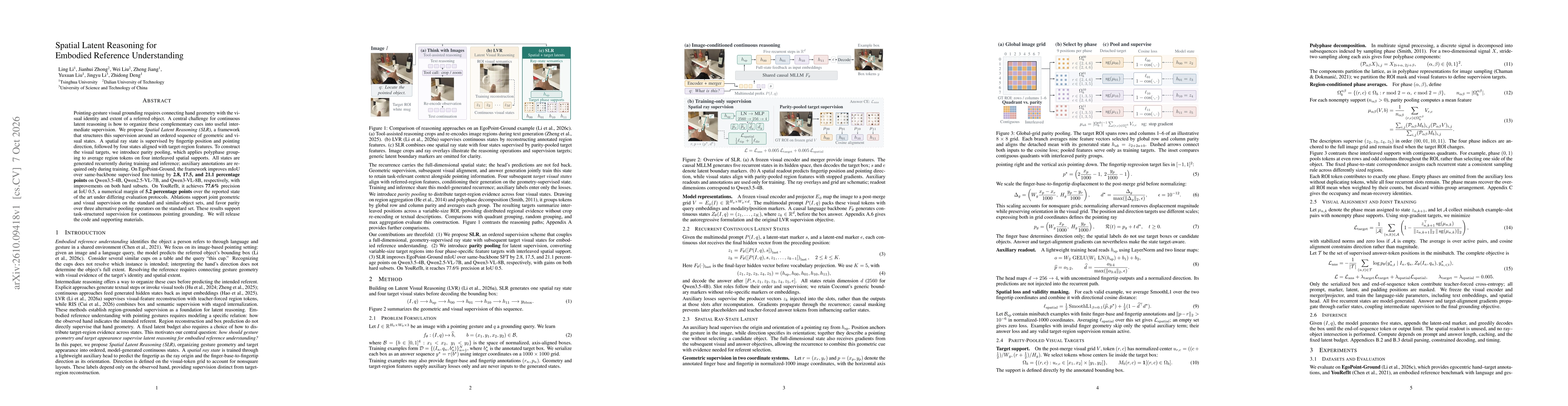 Thumbnail for Spatial Latent Reasoning for Embodied Reference Understanding