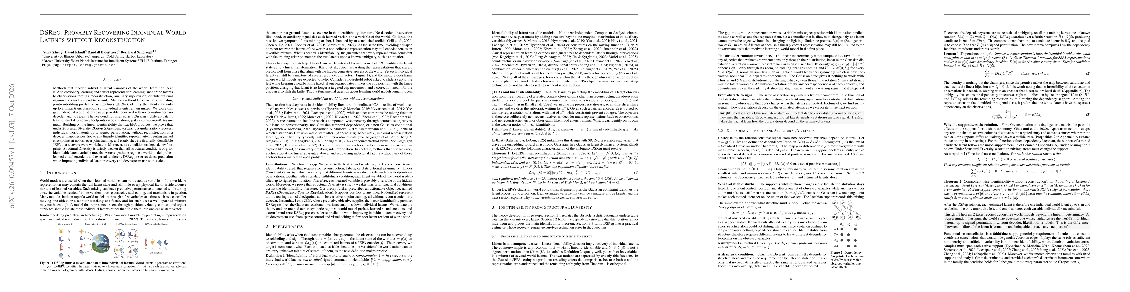 Thumbnail for DSReg: Provably Recovering Individual World Latents without Reconstruction