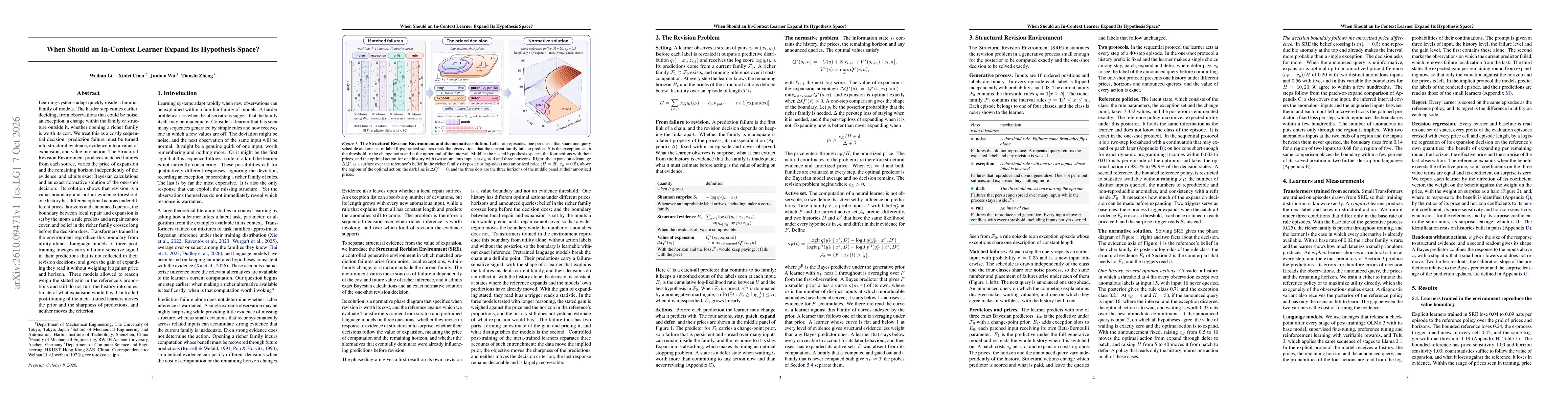Thumbnail for When Should an In-Context Learner Expand Its Hypothesis Space?
