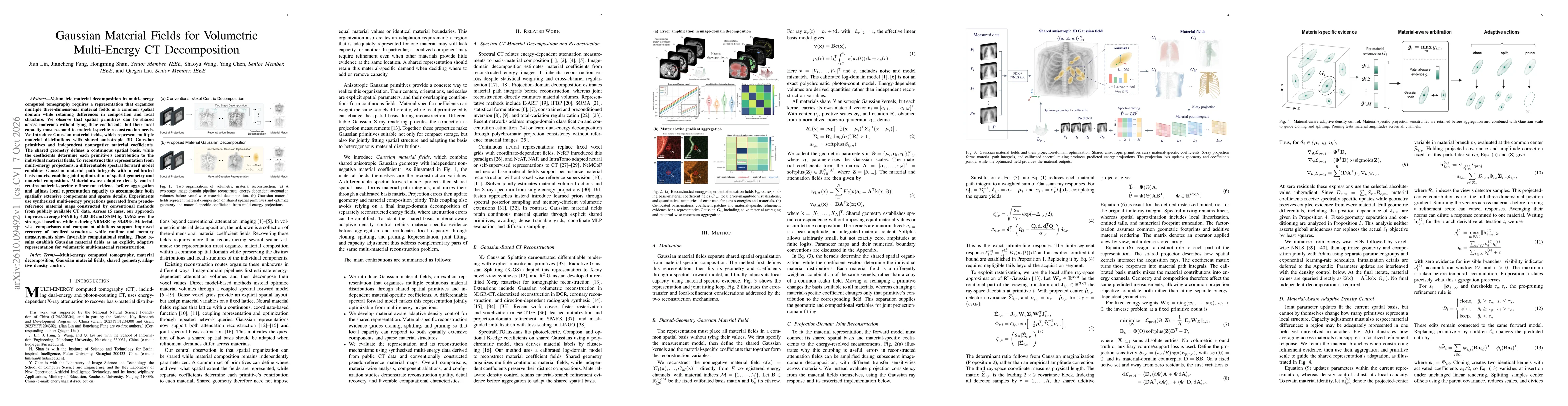 Thumbnail for Gaussian Material Fields for Volumetric Multi-Energy CT Decomposition