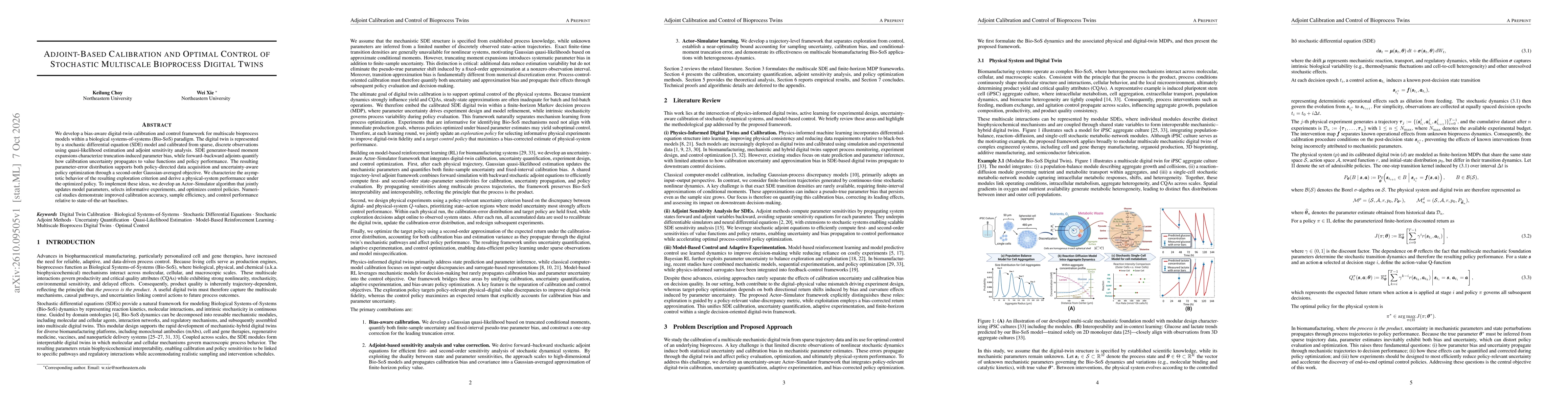 Thumbnail for Adjoint-Based Calibration and Optimal Control of Stochastic Multiscale Bioprocess Digital Twins