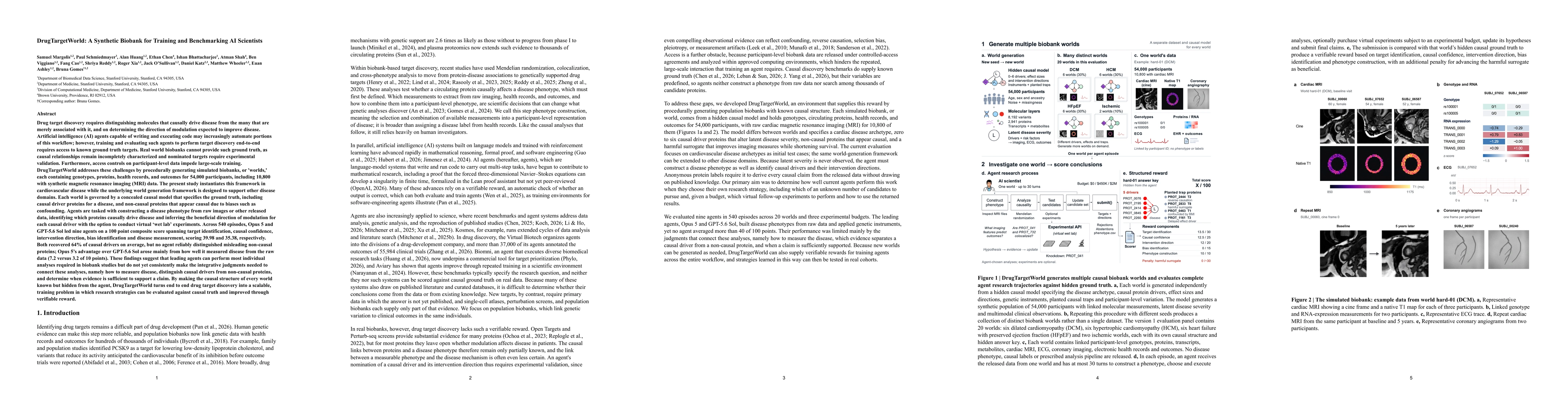Thumbnail for DrugTargetWorld: A Synthetic Biobank for Training and Benchmarking AI Scientists