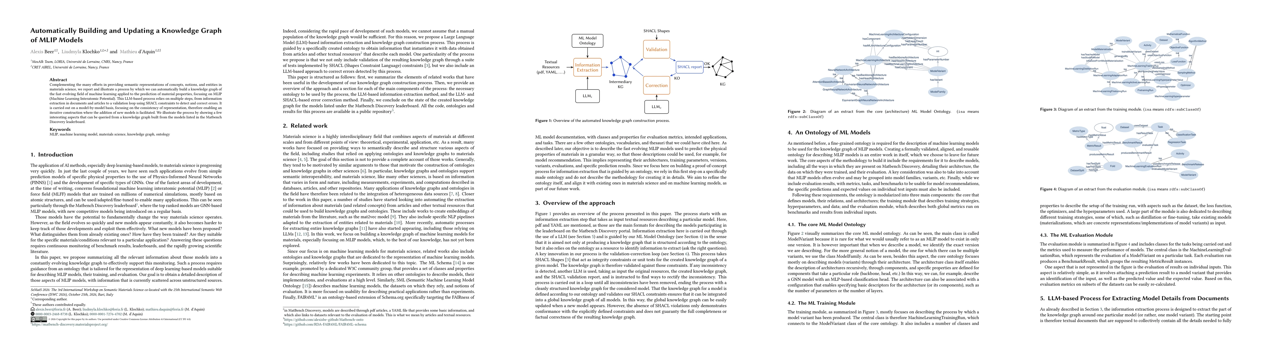 Thumbnail for Automatically Building and Updating a Knowledge Graph of MLIP Models