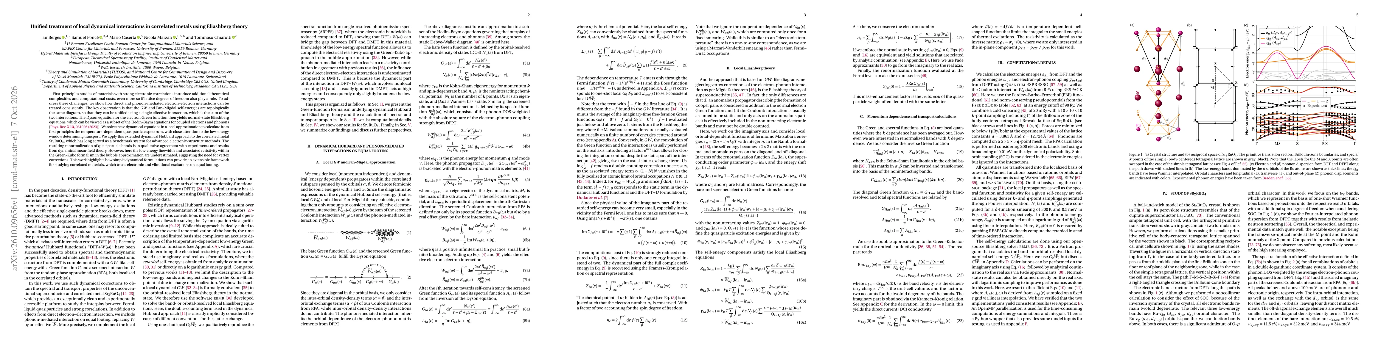 Thumbnail for Unified treatment of local dynamical interactions in correlated metals using Eliashberg theory